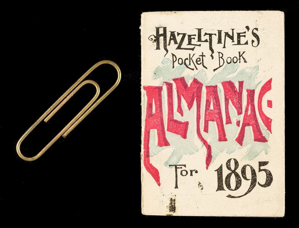 Hazeltine's pocket book almanac 1895 : 17th series / E. T. Hazeltine.