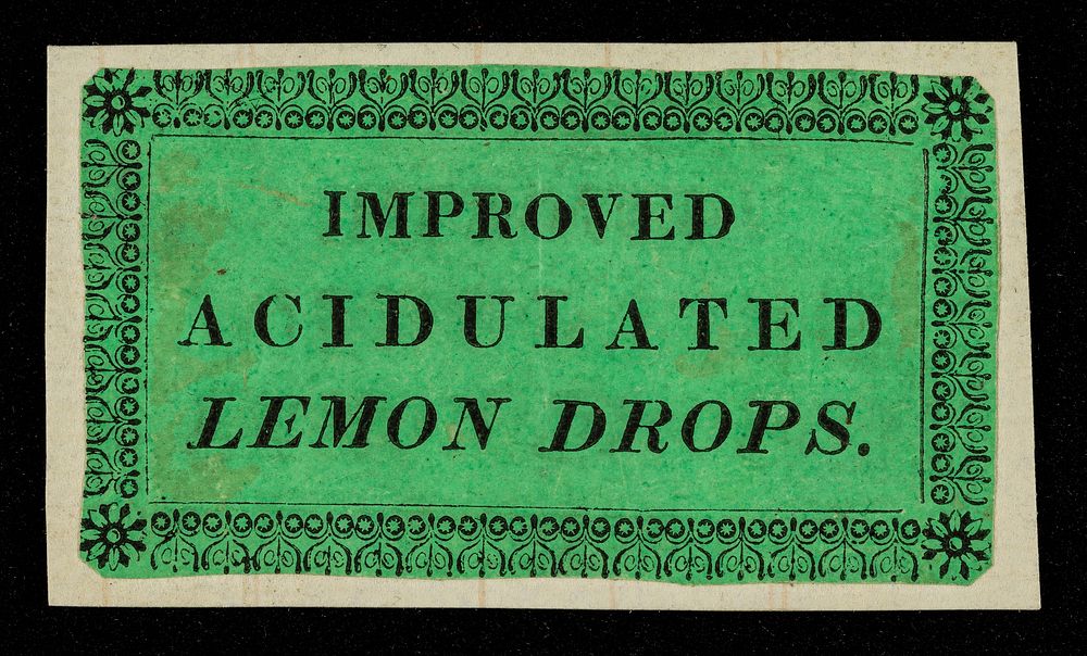 Improved acidulated lemon drops.