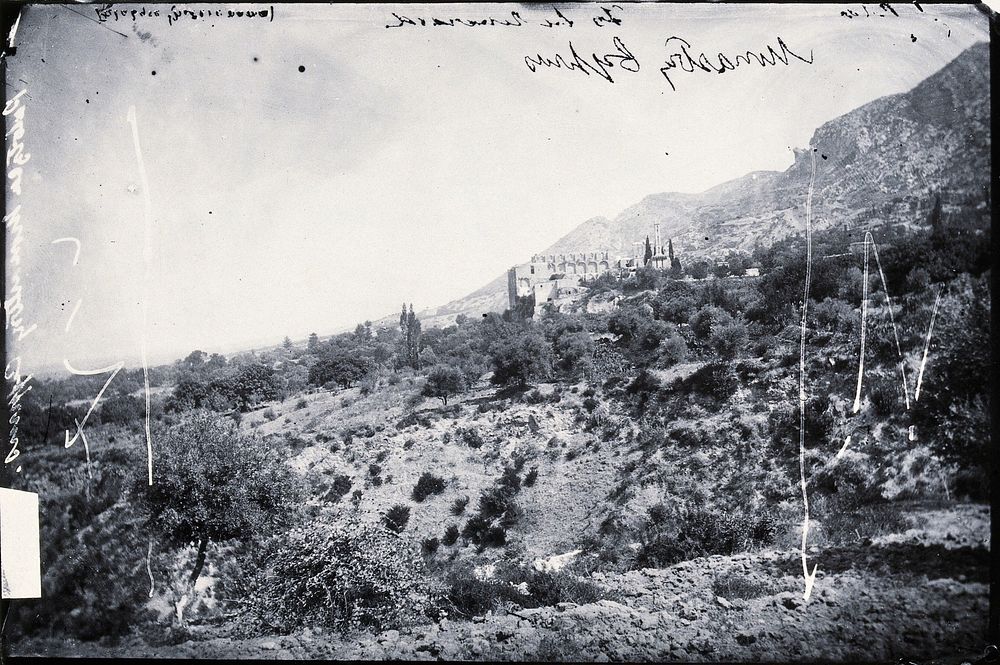 Bellapais Abbey, near Kyrenia, Cyprus. Photograph, 1981, from a negative by John Thomson, 1878.