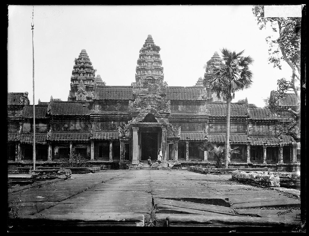 Angkor Wat, Cambodia: the western Gopura. Photograph by John Thomson, 1866.