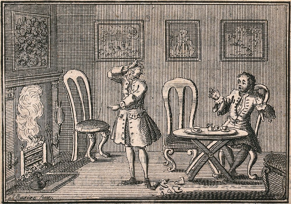 John Bancks, expecting a visit by a lady, has tea prepared for her, but she does not turn up, the servant accidentally…