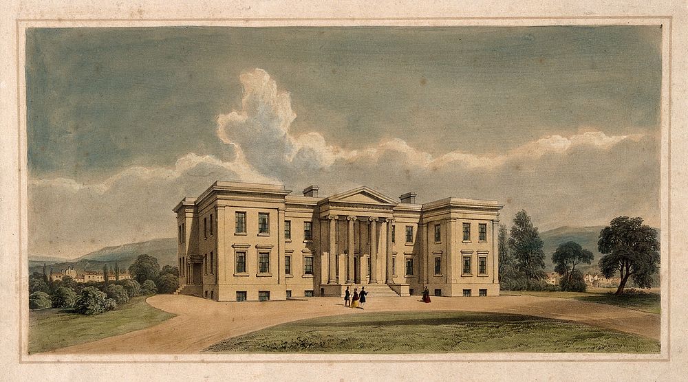 General Hospital (location unknown). Coloured lithograph.
