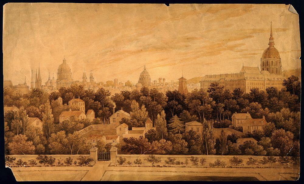 City of Oxford. Watercolour drawing, 1784.