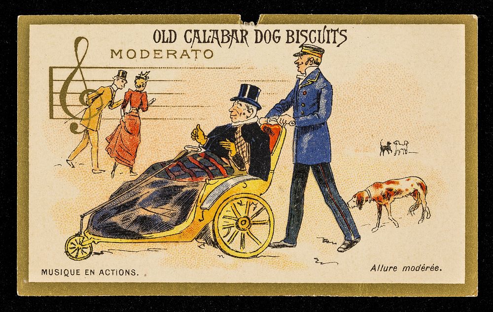 Old Calabar dog biscuits : moderato : allure modérée.