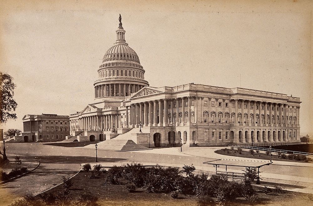 The Capitol building, Washington, D.C. Photograph, ca. 1880.