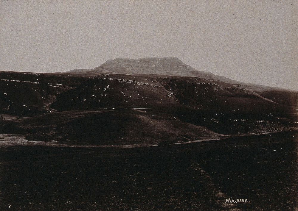 South Africa: the scene of the Battle of Majuba Hill in 1881. 1896.