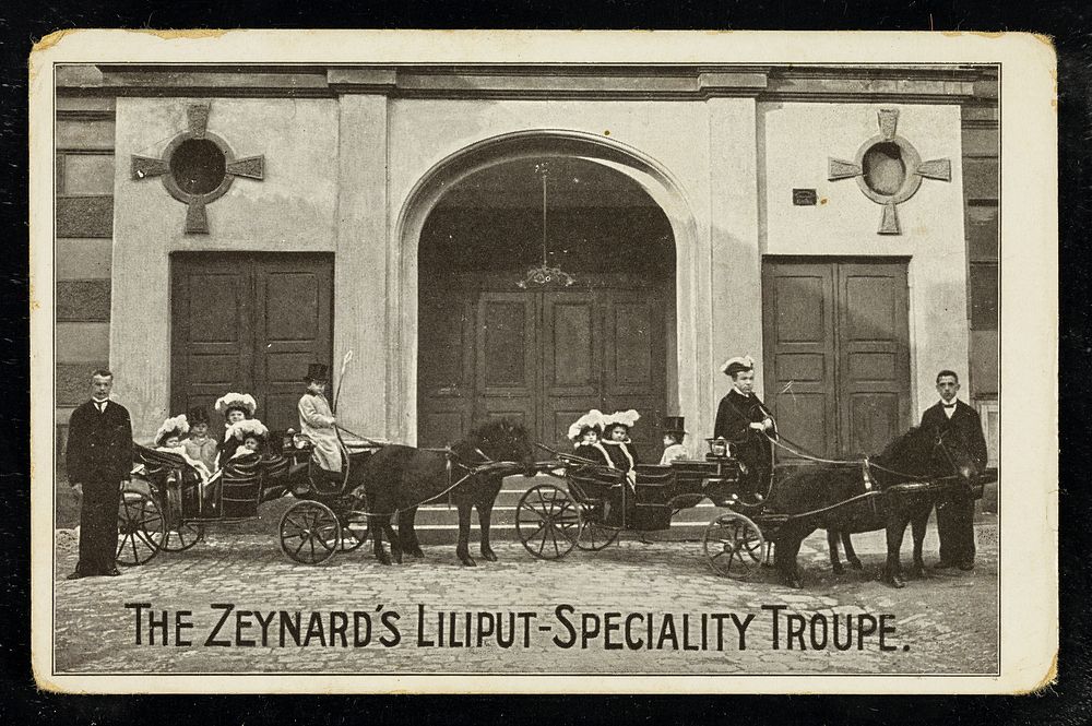 The Zeynard's Liliput-Speciality Troupe : [horse-drawn carriages].