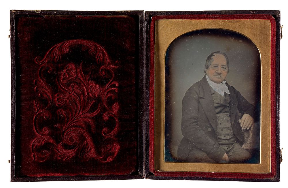 Samuel Byles. Coloured daguerreotype, 185-.