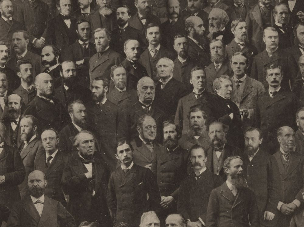 Members of the International Medical Congress, London, 1881. Photograph by Herbert R. Barraud, 1882.