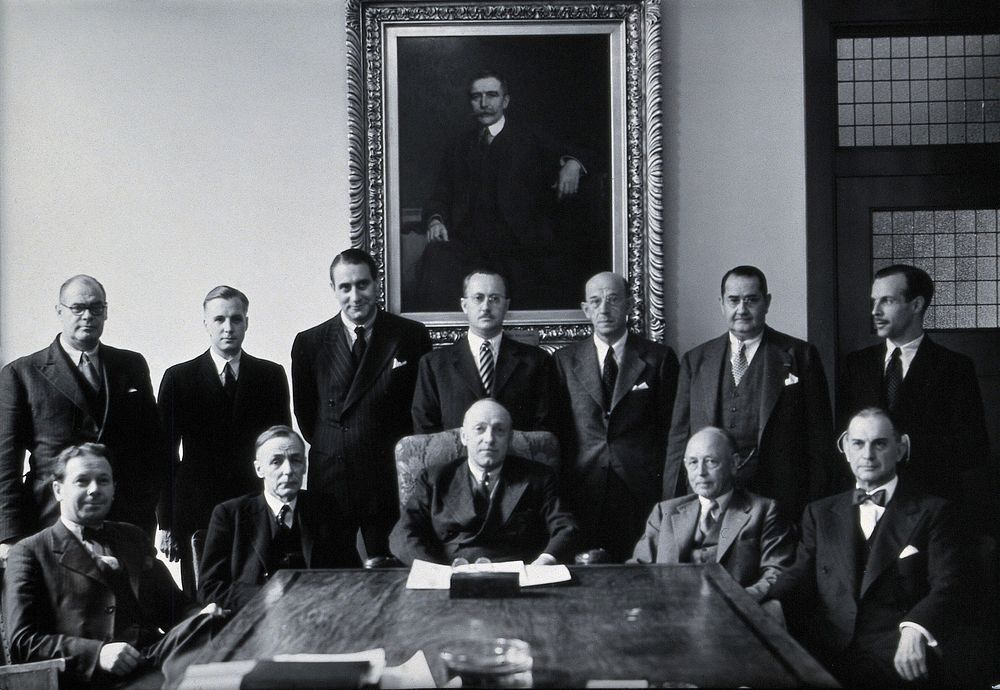 The board of the Wellcome Foundation Ltd. Photograph.