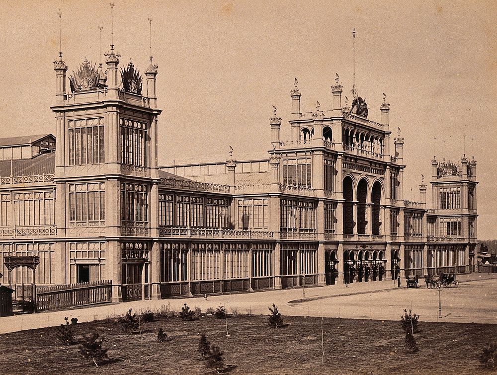 The Centennial Exposition Building, Philadelphia, Pennsylvania. Photograph, ca. 1880.