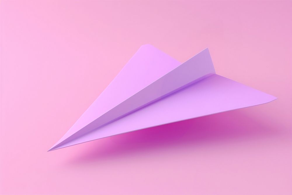 Paper purple simplicity aircraft.