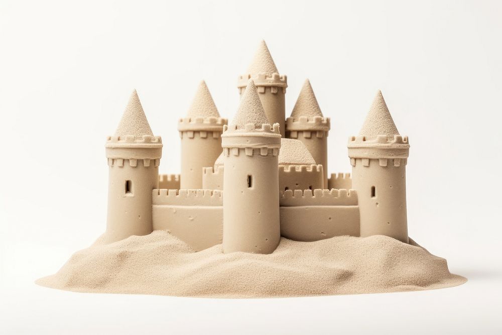 Minimal castle sand architecture building.
