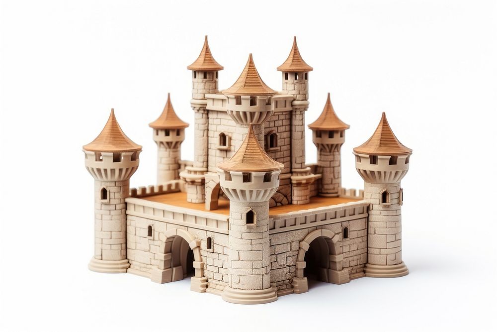 Simple castle architecture building toy.