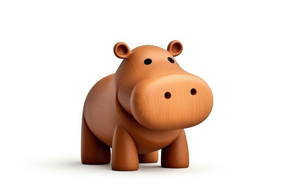 Simple hippo mammal animal pig.