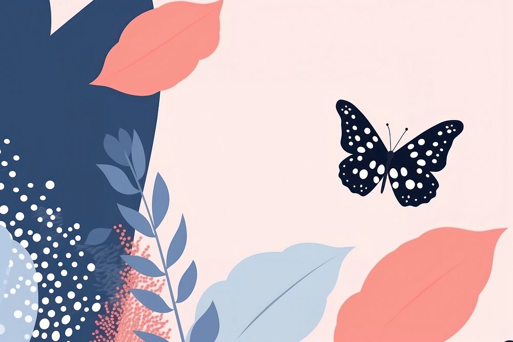 Butterfly abstract border frame pattern invertebrate backgrounds.