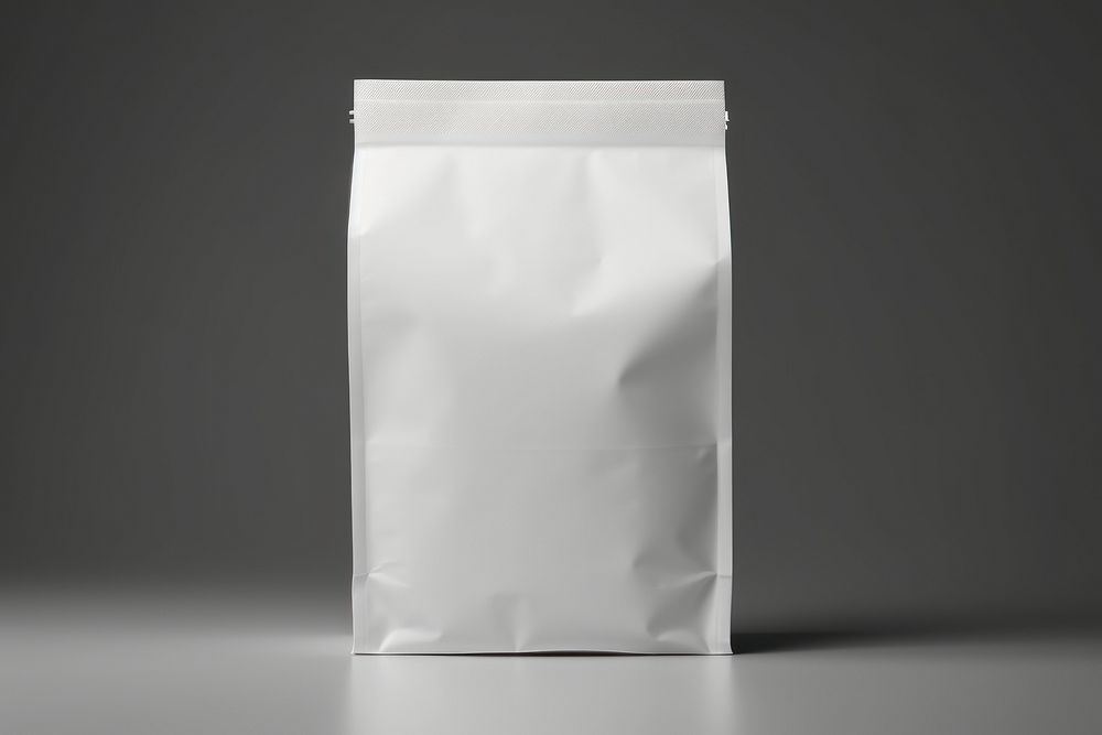 Coffee bag white monochrome letterbox.