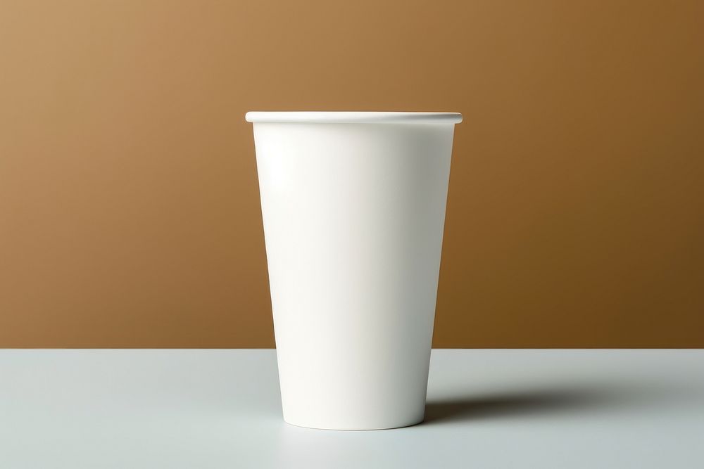 Coffee paper cup white refreshment disposable.