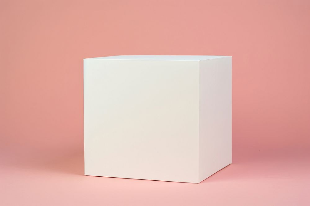 Box carton white paper.