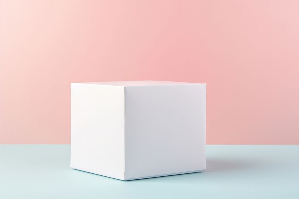 White paper box simplicity.