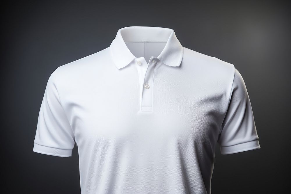 Polo shirt t-shirt sleeve white.