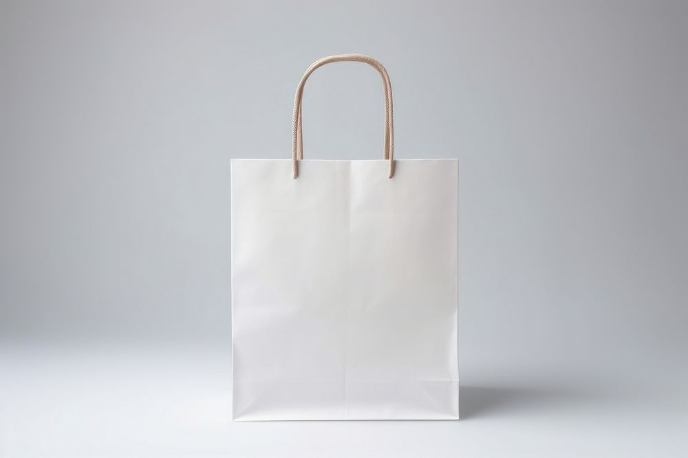 Paper bag handbag white accessories.