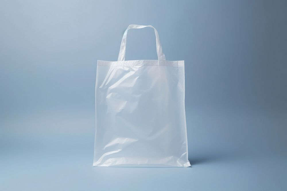 Plastic bag handbag white accessories.