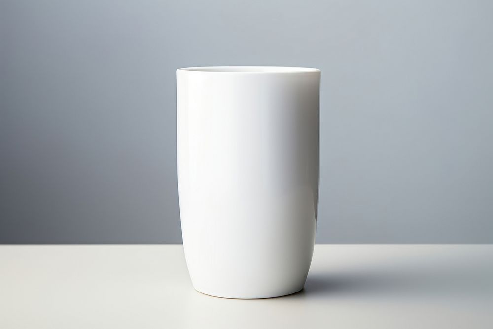 Tumbler porcelain white vase.
