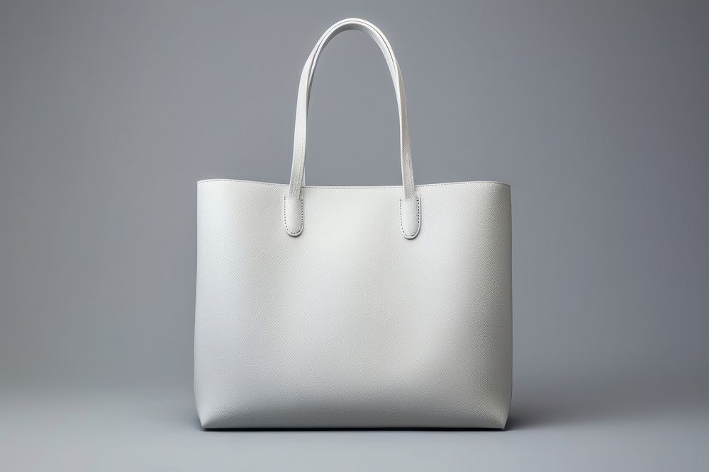 Tote bag handbag purse white.