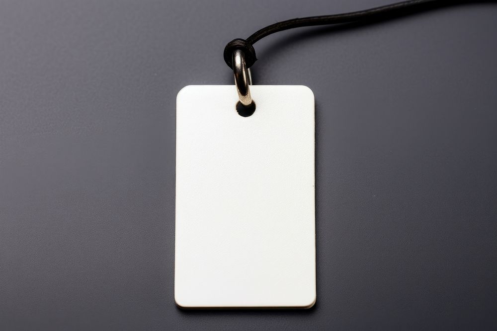 Blank white tag label jewelry accessories electronics.