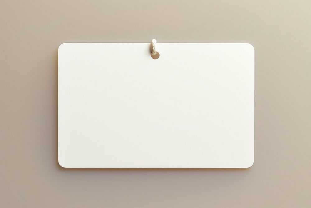 Blank white tag label simplicity toothbrush rectangle.