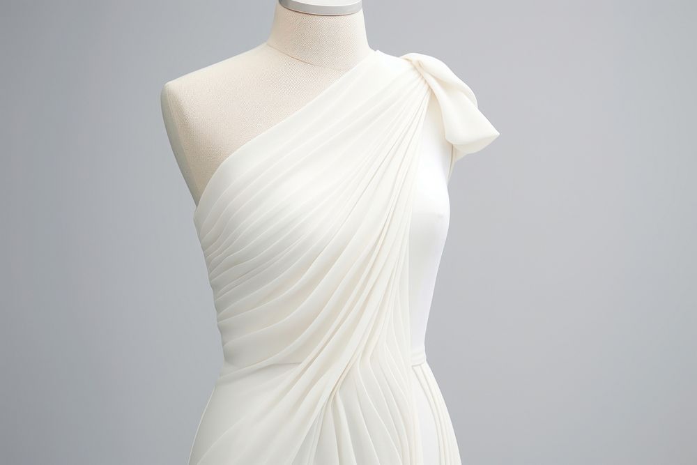 Dress fashion white gown.