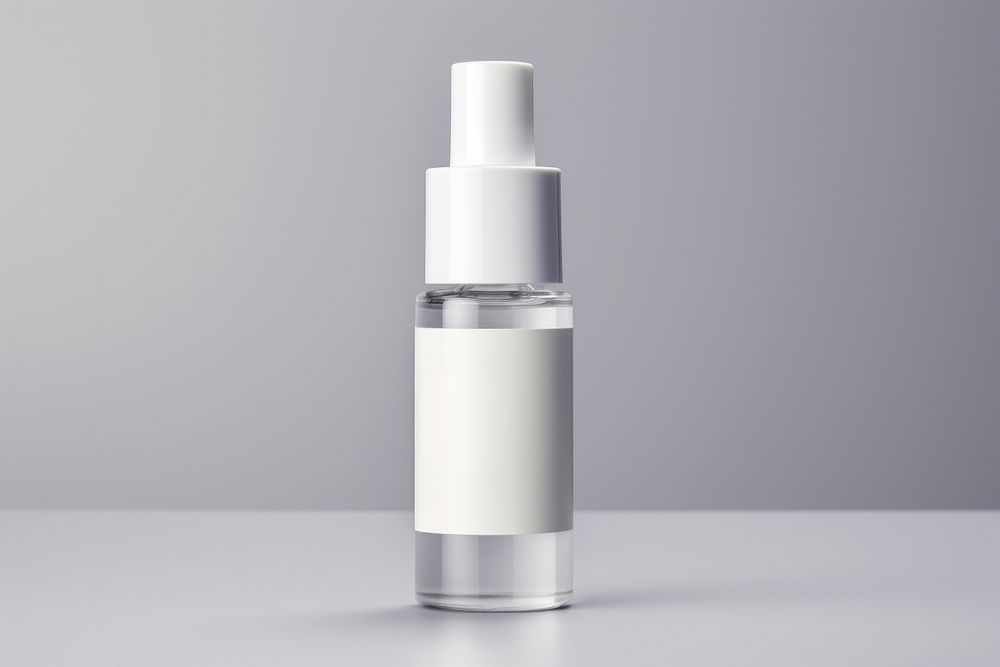 Serum bottle cosmetics perfume lighting.