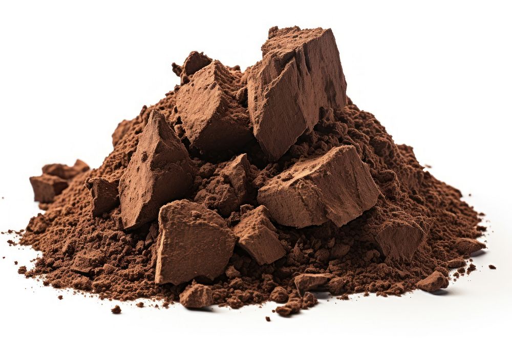 Chunks dirt chocolate dessert food.