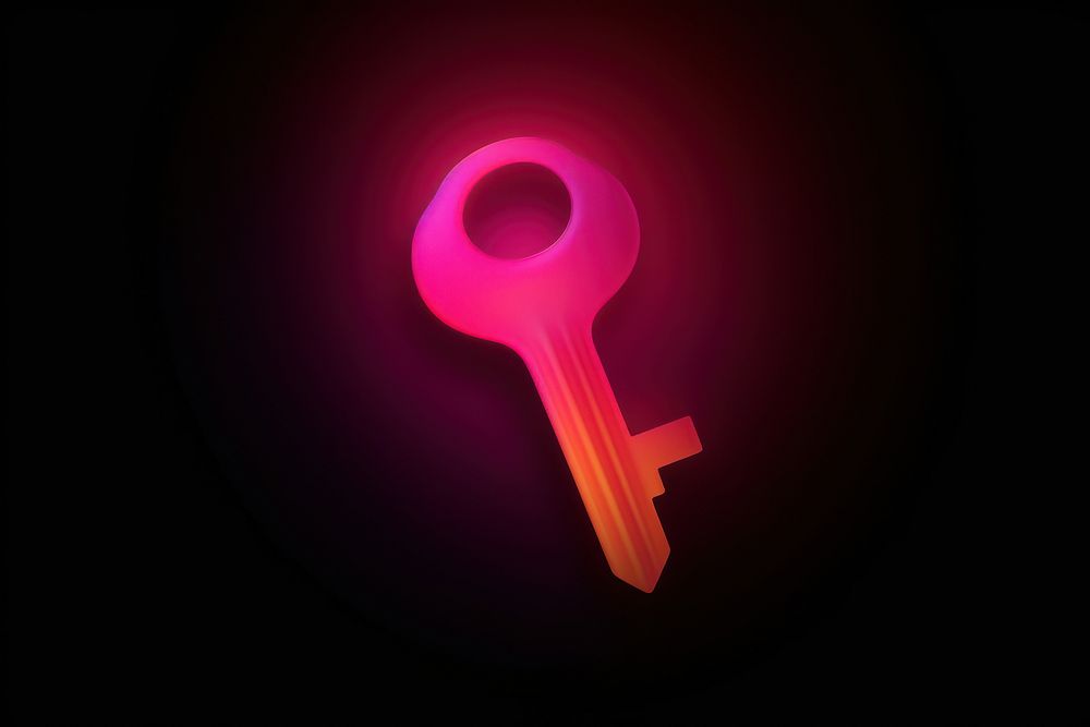 Abstract gradient illustration key pink red protection.