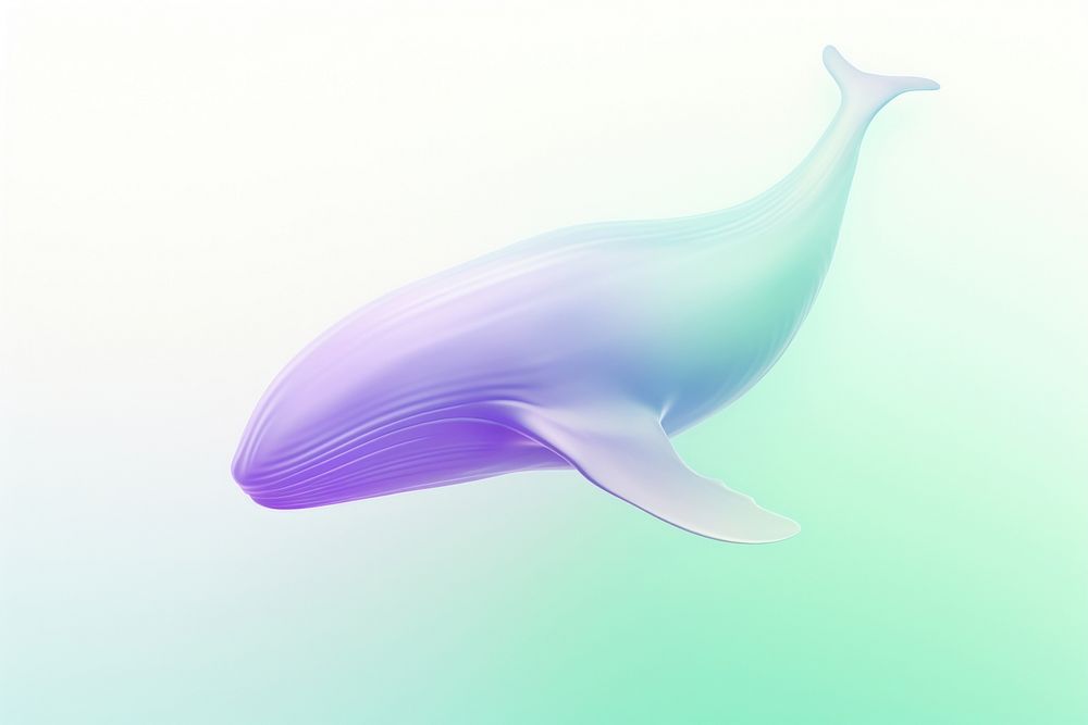 Abstract gradient illustration Whale whale animal mammal.