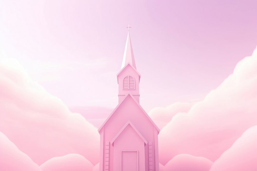 Church and blank space architecture backgrounds building.