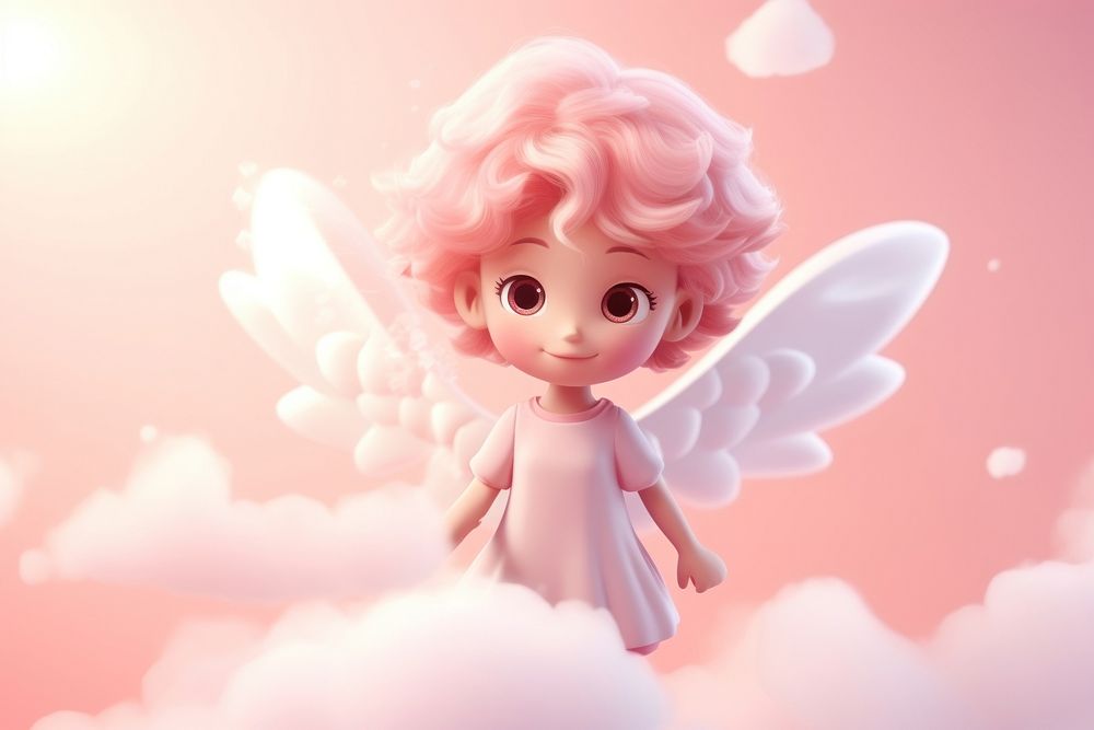 Cloud cute doll pink.