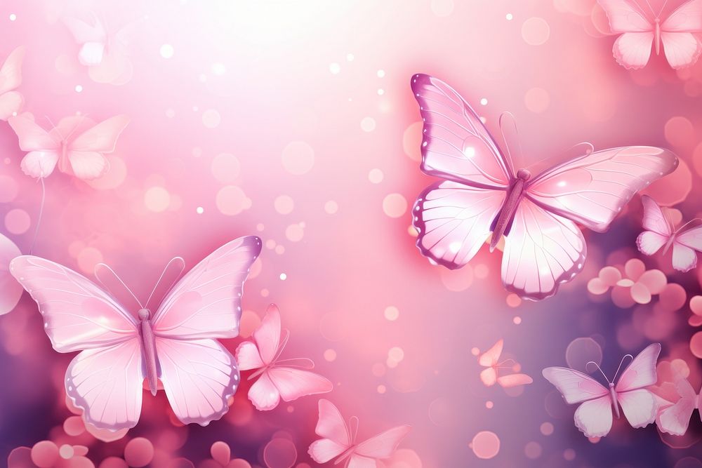 Butterfly and flowers neon backgrounds abstract outdoors.