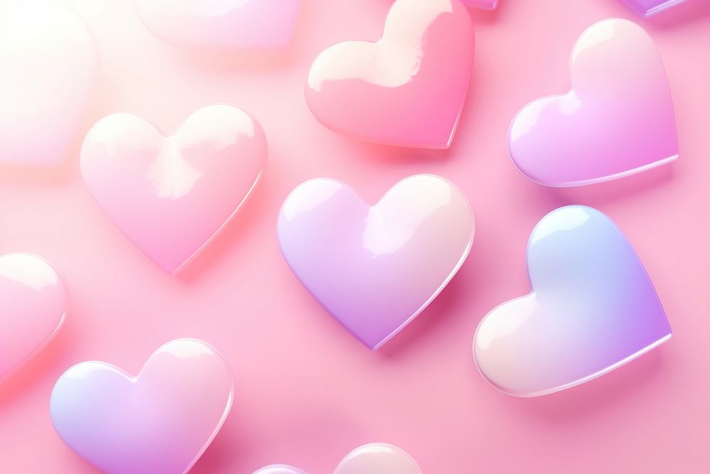 Pride hearts aesthetic holographic backgrounds abstract pink.