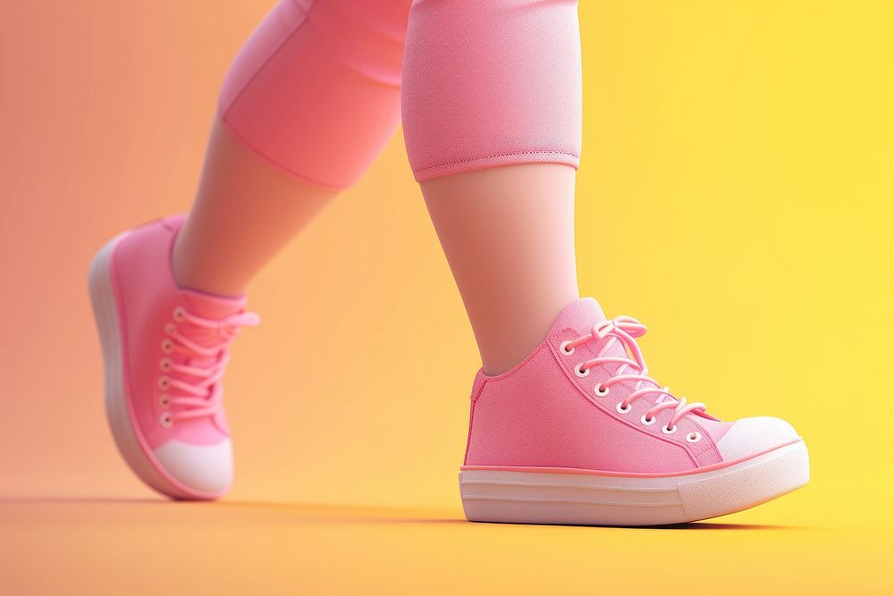 Footwear sneaker shoe pink.