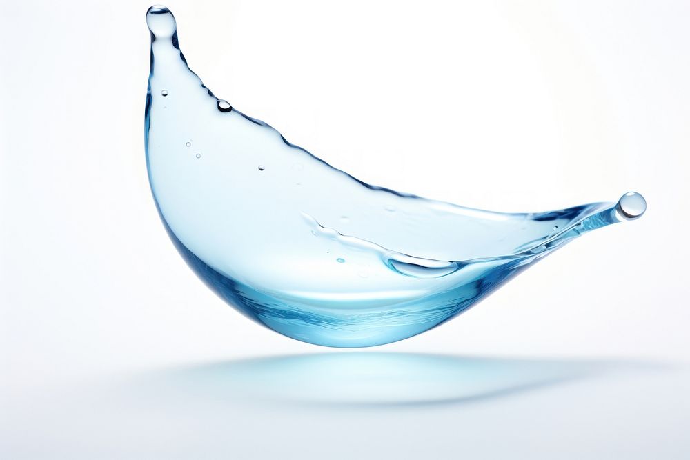 Water drop transparent refreshment simplicity.