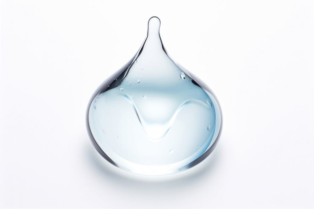 Water drop white background transparent simplicity.