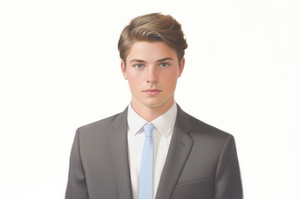Businessman portrait necktie tuxedo.
