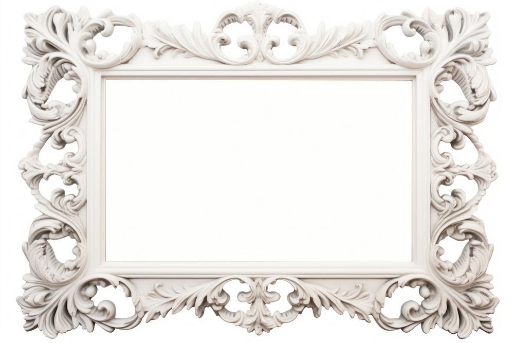 White picture frame vintage architecture backgrounds decoration.