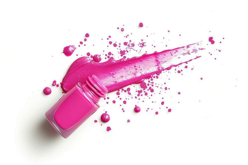 Nail polish cosmetics lipstick bottle.
