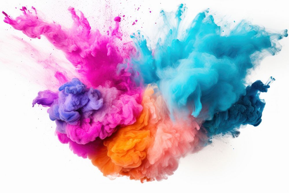 Pastel colors colored powder backgrounds white background creativity.