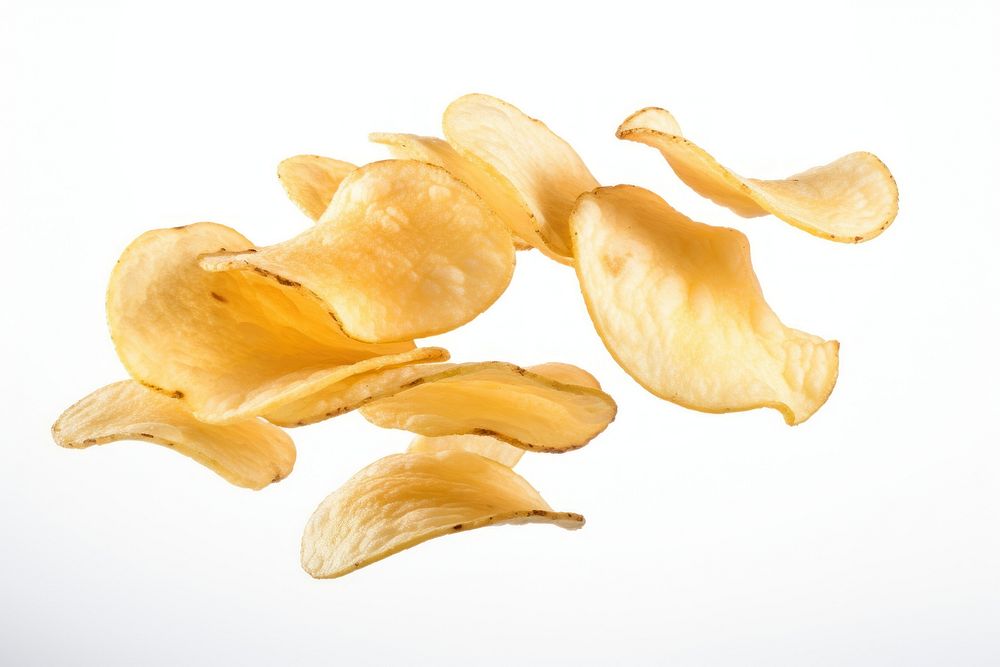 Potato chips plant petal food.