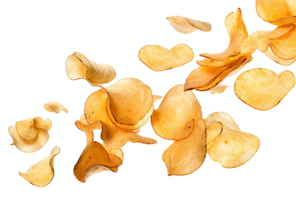 Potato chips backgrounds petal plant.
