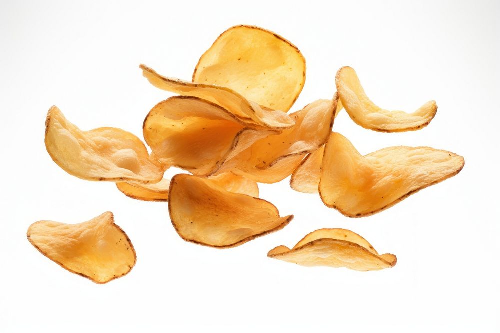 Potato chips snack petal food.